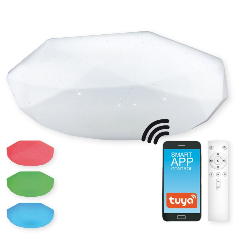 Inteligentní LED stropní osvětlení SPARKLE 40 SMART, 30W, 41cm, RGB, TUYA app