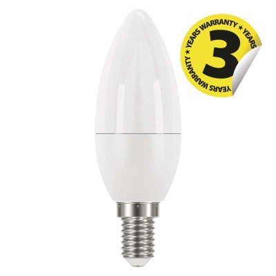 LED žárovka Candle, E14, 6W, neutrální bílá / denní světlo