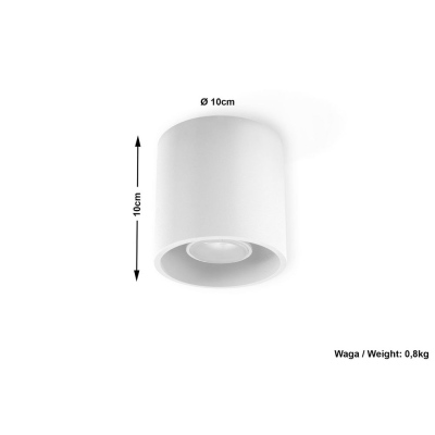 Stropní osvětlení ORBIS 1, 1xGU10, 40W, bílé