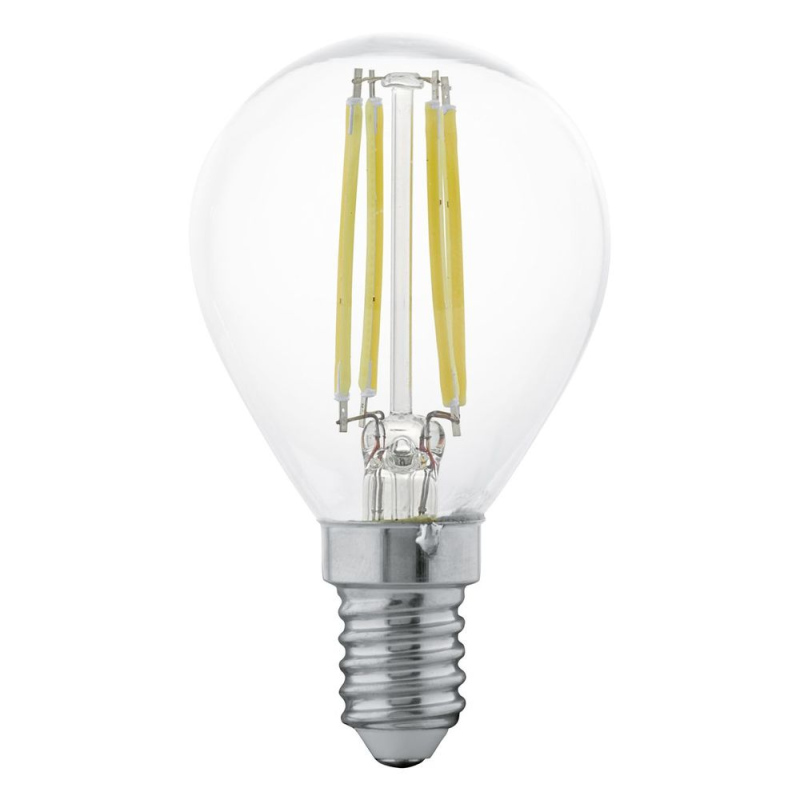 Filamentová LED žárovka E14, P45, 4W, 350lm, 2700K, teplá bílá