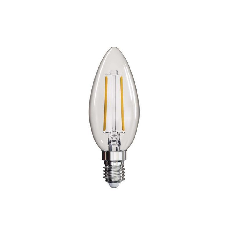 LED filamentová žárovka, E14, Candle, 2W, 250lm, teplá bílá