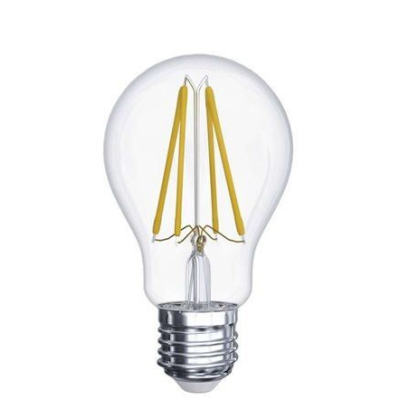 LED filamentová žárovka, E27, A60, 4W, 470lm, teplá bílá