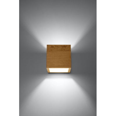 Nástěnné dřevěné osvětlení QUAD, 1xG9, 40W