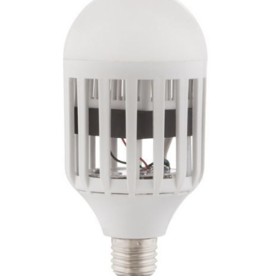 LED žárovka hubící hmyz, E27, 9W, 850lm, 6000K, studená bílá