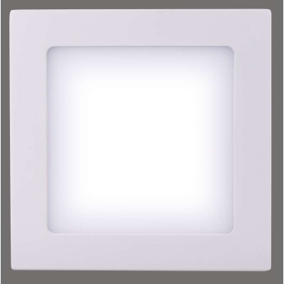 Přisazený LED panel N-PNL, 6W, teplá bílá, 12x12cm, hranatý
