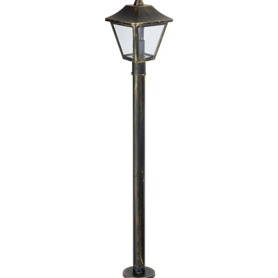 Venkovní stojací lampa ENDURA CLASSIC TRADITIONAL, 1xE27, 60W, 100cm, IP44, černozlatá