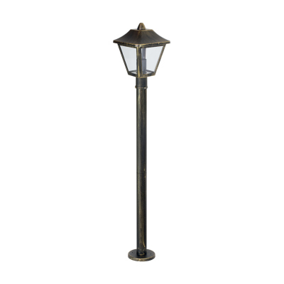 Venkovní stojací lampa ENDURA CLASSIC TRADITIONAL, 1xE27, 60W, 100cm, IP44, černozlatá