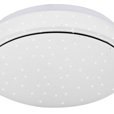Stropní koupelnové LED osvětlení POMIGLIANO D’ARCO, 12W, denní bílá, 26cm, kulaté, bílé, IP44