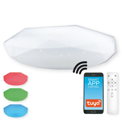 Levné Stropní svítidla: Inteligentní LED stropní osvětlení SPARKLE 60 SMART, 60W, 61cm, RGB, TUYA app