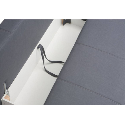 Rozkládací postel s polštáři s úložným prostorem IGOR - zelená