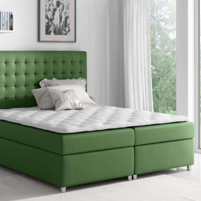 Kontinentální postel Evio zelená 140 + topper zdarma