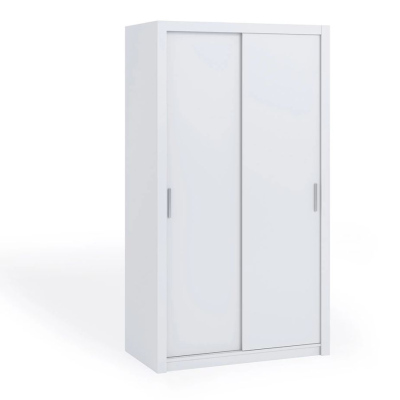 Skříň s posuvnými dveřmi 120 BRYAN - bílá
