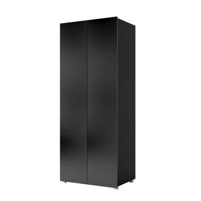 Dvoudvéřová šatní skříň CONNOR - šířka 80 cm, černá