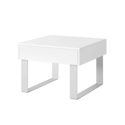Konferenční stolek 64 cm CONNOR - bílý