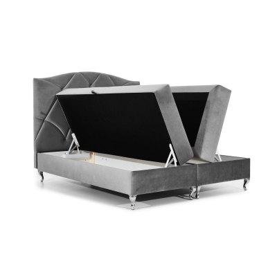 Kontinentální postel 180x200 BENITA - červená + topper ZDARMA