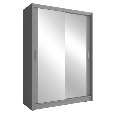 Zrcadlová skříň s posuvnými dveřmi 130 cm MARVAN - grafit