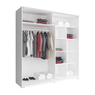 Šatní skříň 200 cm MELODY 8 - dub sonoma