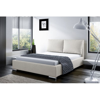 Praktická postel s polštáři 160x200 DUBAI - béžová