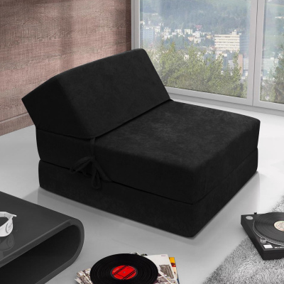 Rozkládací křeslo OTTO - černé