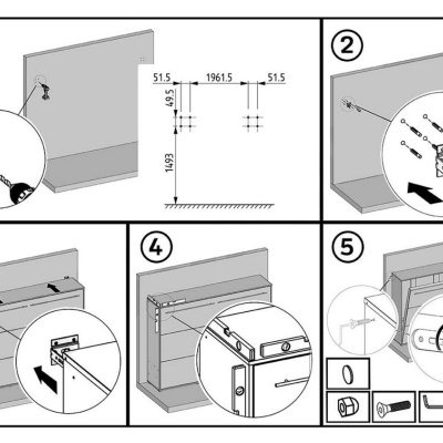 Vertikální výklopná manželská postel 140x200 CELENA 1 - bílá
