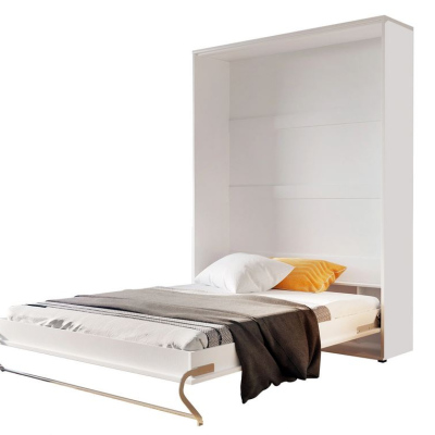 Vertikální výklopná manželská postel 140x200 CELENA 1 - bílá