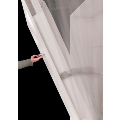 Vertikální výklopná manželská postel 140x200 CELENA 1 - bílá