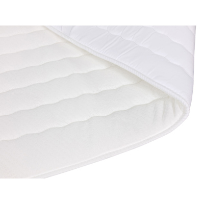 Boxpringová postel 180x200 CAROLA - bílá + topper ZDARMA