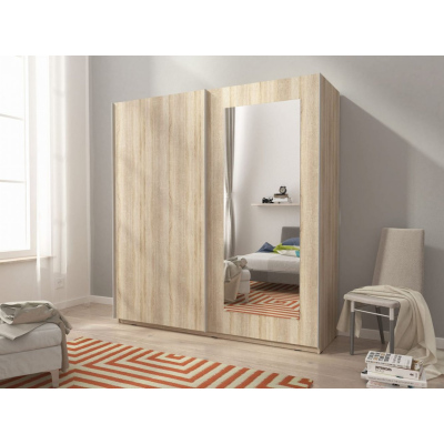 Šatní skříň 200 cm MELODY 8 - dub sonoma