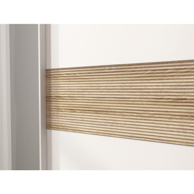 Šatní skříň 150 cm MELODY 6 - bílá / dub sonoma