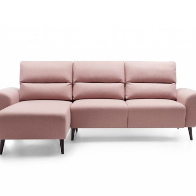 Rohová sedací souprava na nožičkách BOBO - růžová