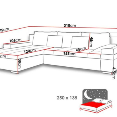 Rohová sedací souprava ZELMA - zelená 4, pravý roh