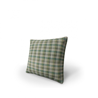 Dekorativní vzorovaný polštář ZANE - šedý / zelený / béžový