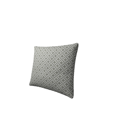 Dekorativní vzorovaný polštář ZANE - šedý 1 / bílý