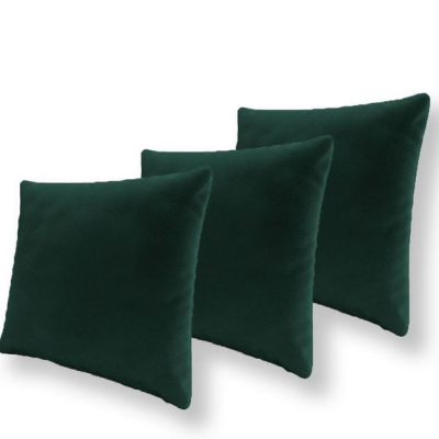 Set tří dekorativních polštářů ZANE - tmavý zelený 1
