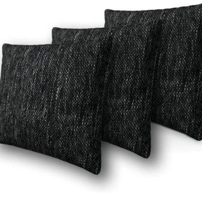 Set tří dekorativních polštářů ZANE - tmavý šedý