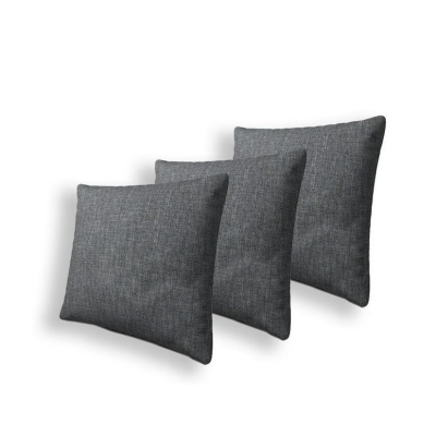 Set tří dekorativních polštářů ZANE - šedý 3