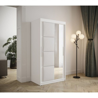 Šatní skříň s posuvnými dveřmi 100 cm TALIA - bílá