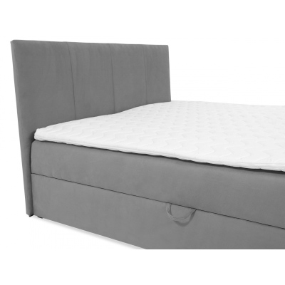 Kontinentální manželská postel 160x200 CARMELA - modrá + topper ZDARMA