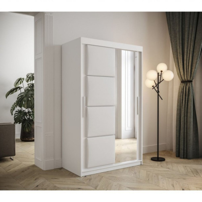 Šatní skříň s posuvnými dveřmi 120 cm TALIA - bílá