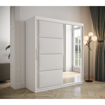 Šatní skříň s posuvnými dveřmi 180 cm TALIA - bílá