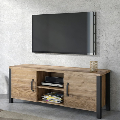 Moderní televizní stolek OKAL - appenzeller / černý