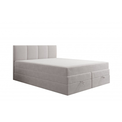 Čalouněná postel s úložným prostorem 200x200 PORSHA - šedá