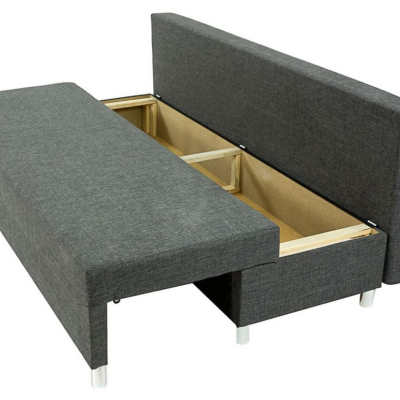 Rozkládací pohovka s taburetem ELZA - světlá zelená