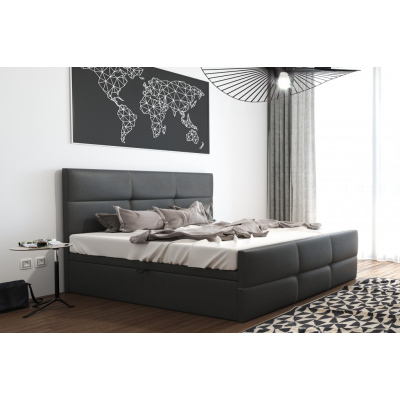Čalouněná postel 200x200 OTAKAR - šedá