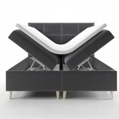 Boxspringová postel 180x200 RONJA - šedá