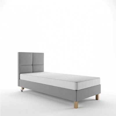 Hotelová postel 80x200 DENI - šedá