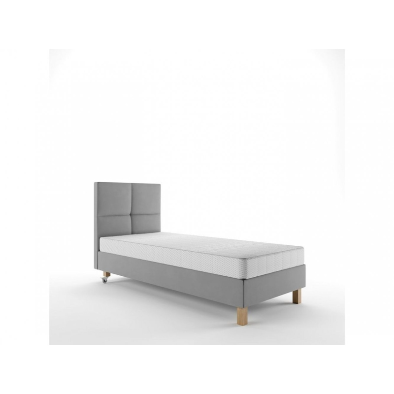 Hotelová postel 90x200 DENI - šedá