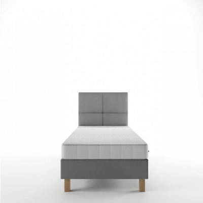 Hotelová postel 90x200 DENI - šedá
