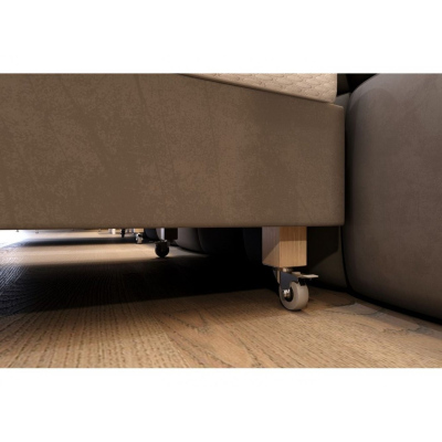 Hotelová postel 90x200 DENI - šedá