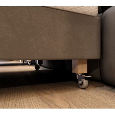 Hotelová postel 140x200 DENI - šedá